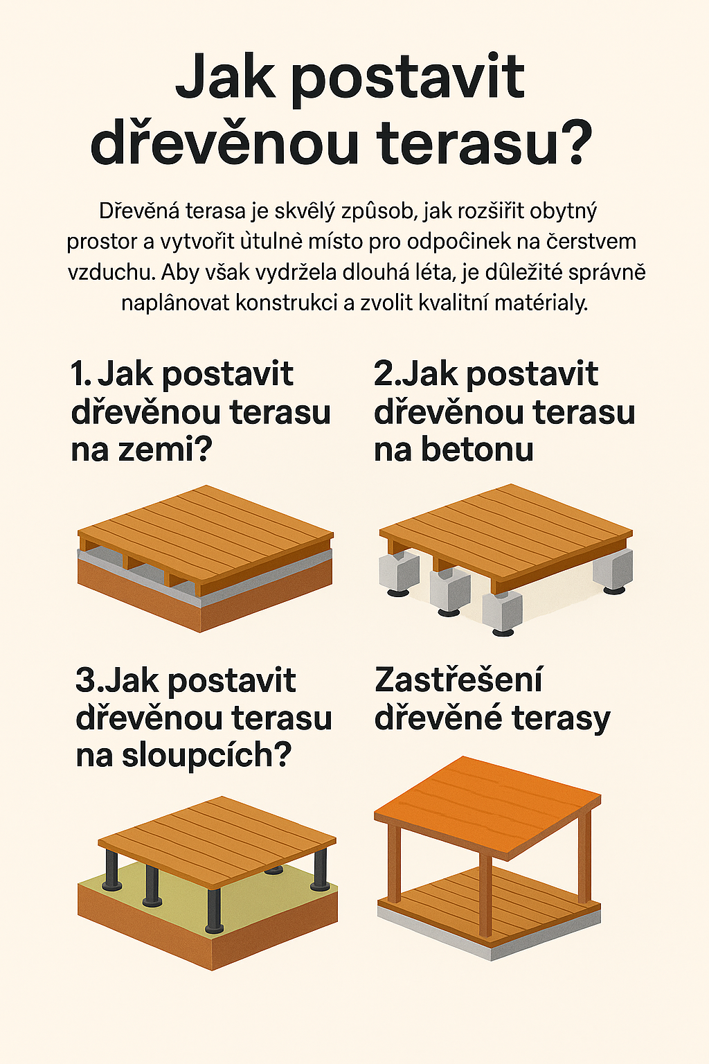 jak postavit drevenou terasu